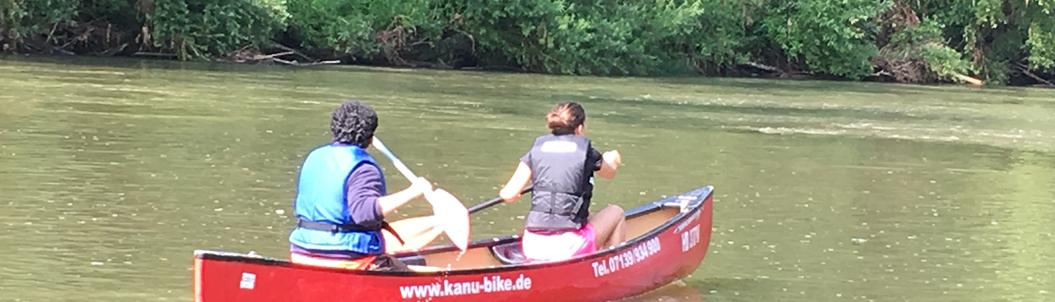 Paddeln auf der Jagst
